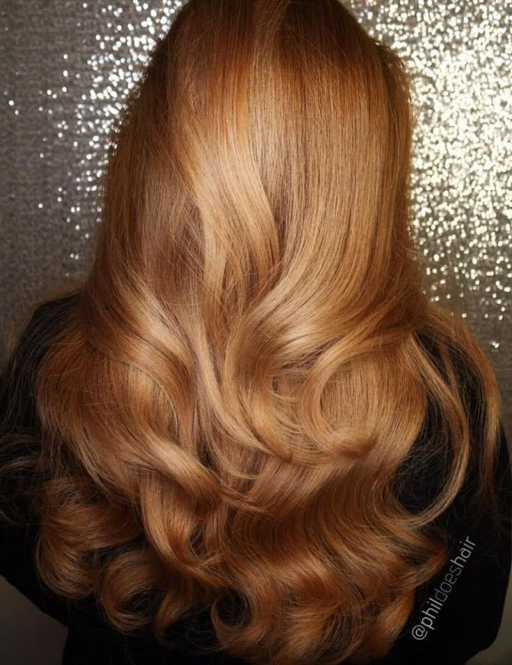 Copper Gold hair color