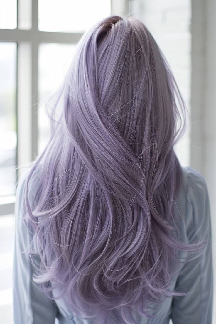 Lavender ash hair color