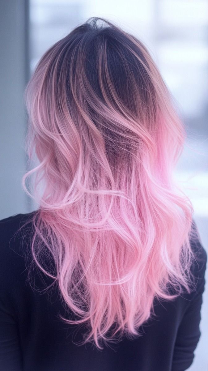 Pastel Pink hair color