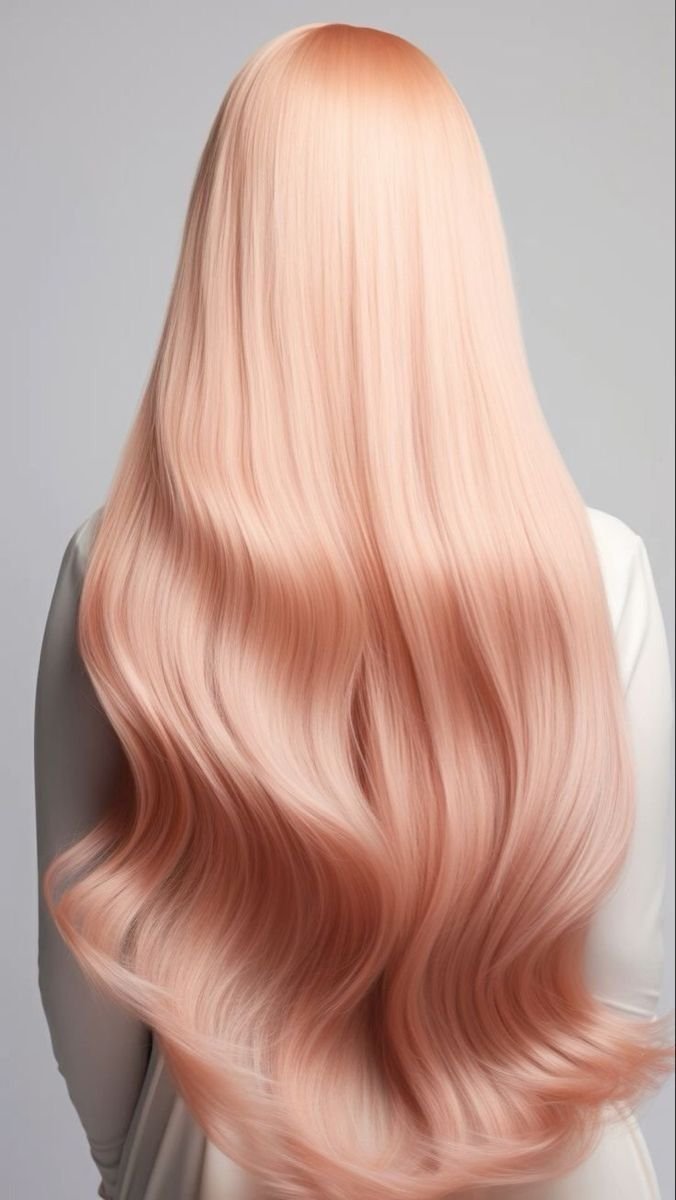 Rose gold hair color