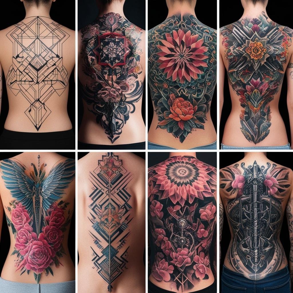 Spine and back tattoos provide a large canvas for intricate, flowing designs, making them a favorite in 2025. These tattoos allow for deep storytelling and artistic expression