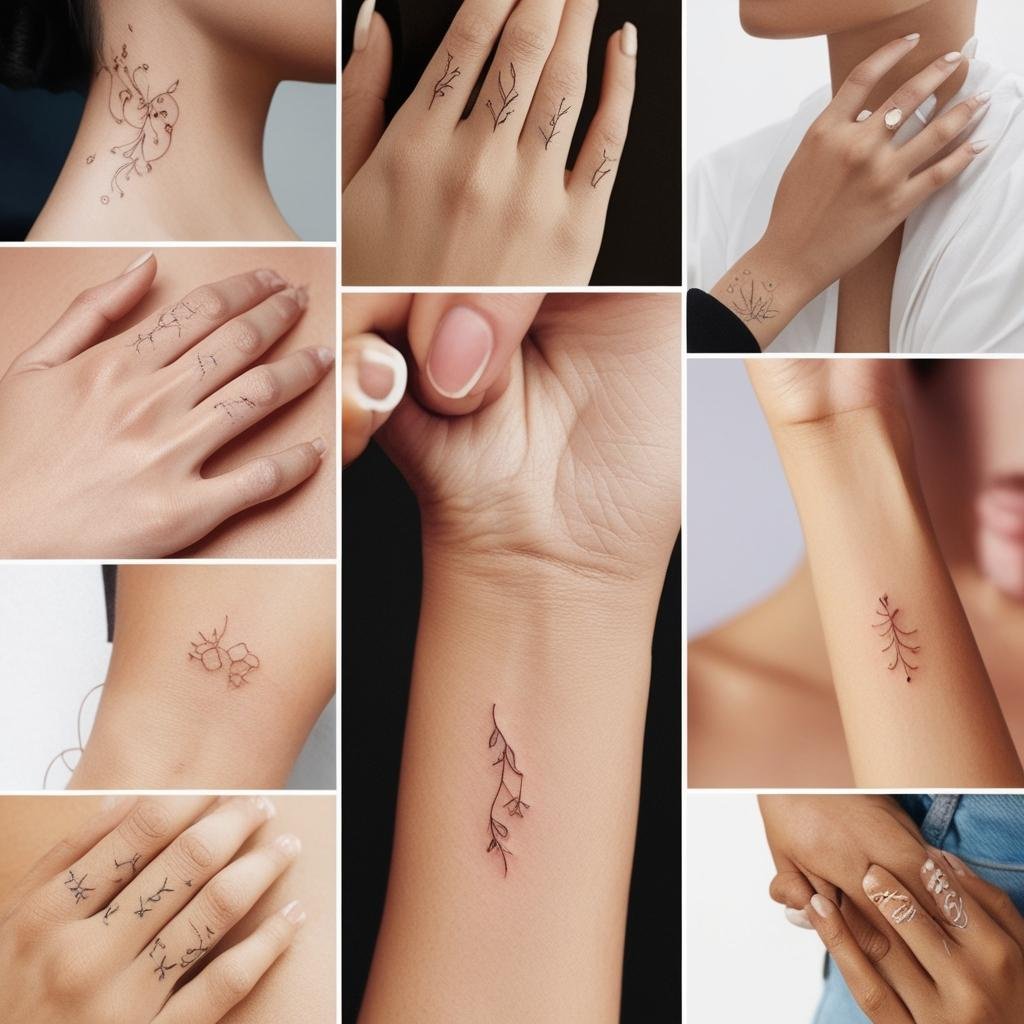 Micro Tattoos & Tiny Ink Trends, Small and subtle tattoos are perfect for minimalists, making them one of the biggest trends of 2025. They are quick to get, low commitment, and easy to conceal.