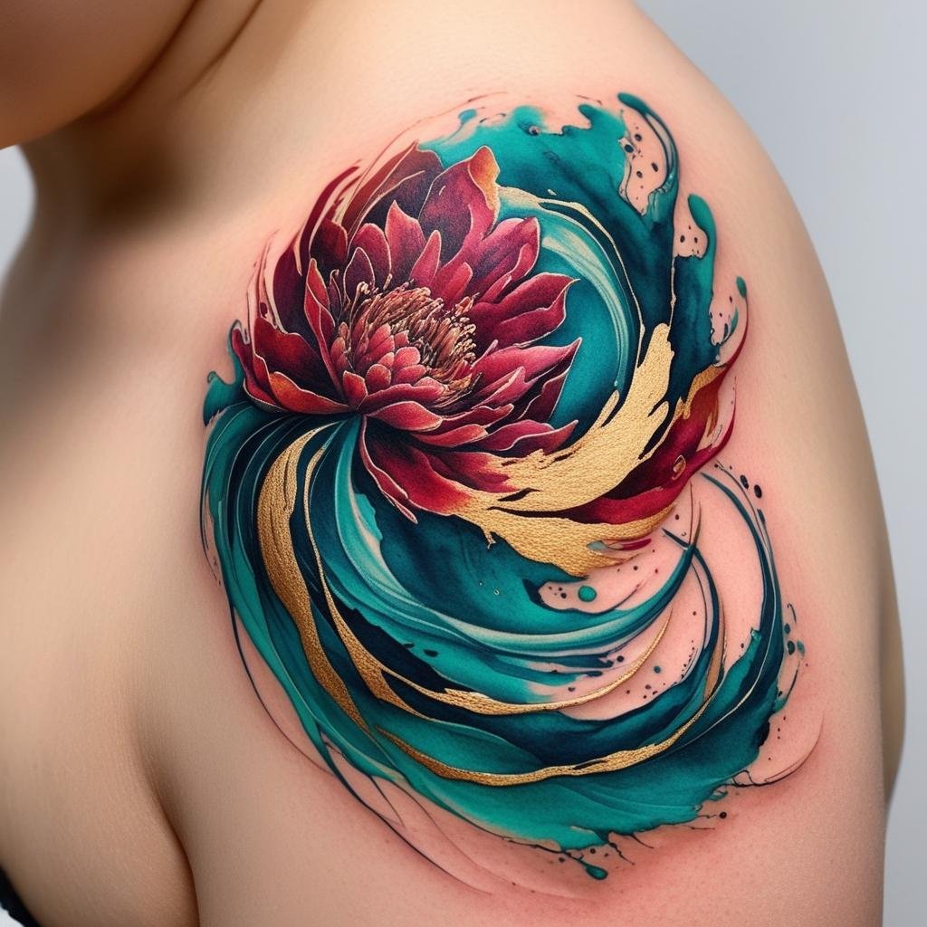 Abstract & Watercolor Tattoos. For those who love artistic and colorful tattoos, watercolor and abstract designs are a huge trend in 2025