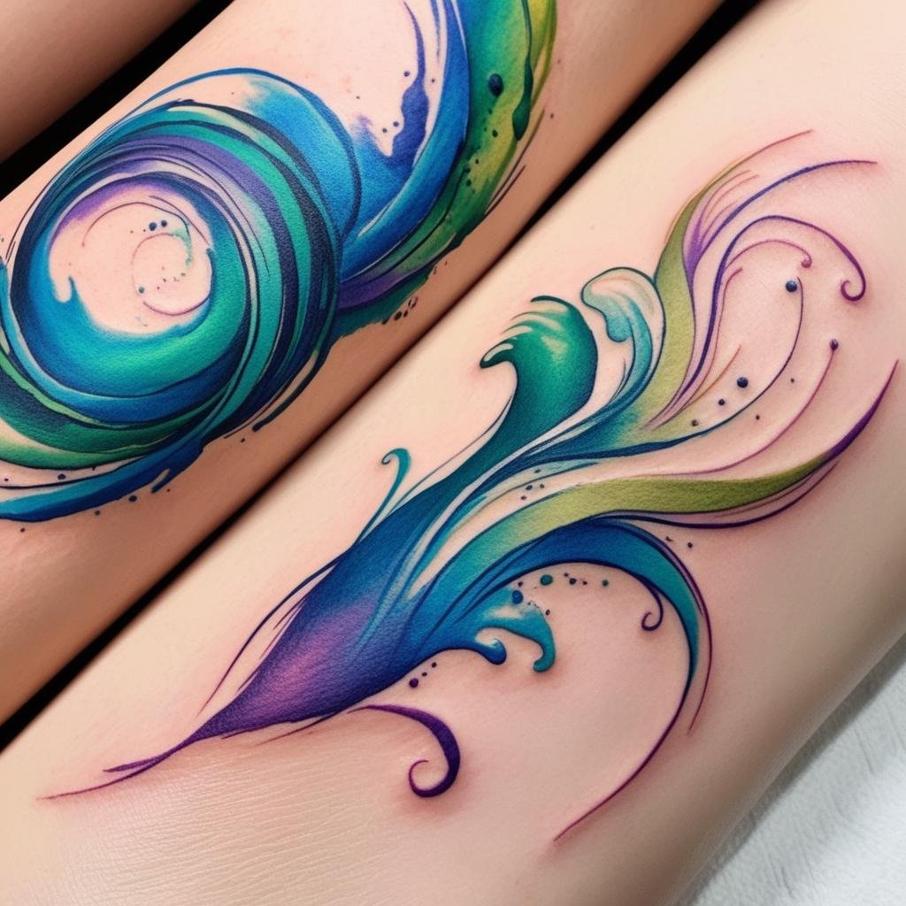 Abstract & Watercolor Tattoos. For those who love artistic and colorful tattoos, watercolor and abstract designs are a huge trend in 2025