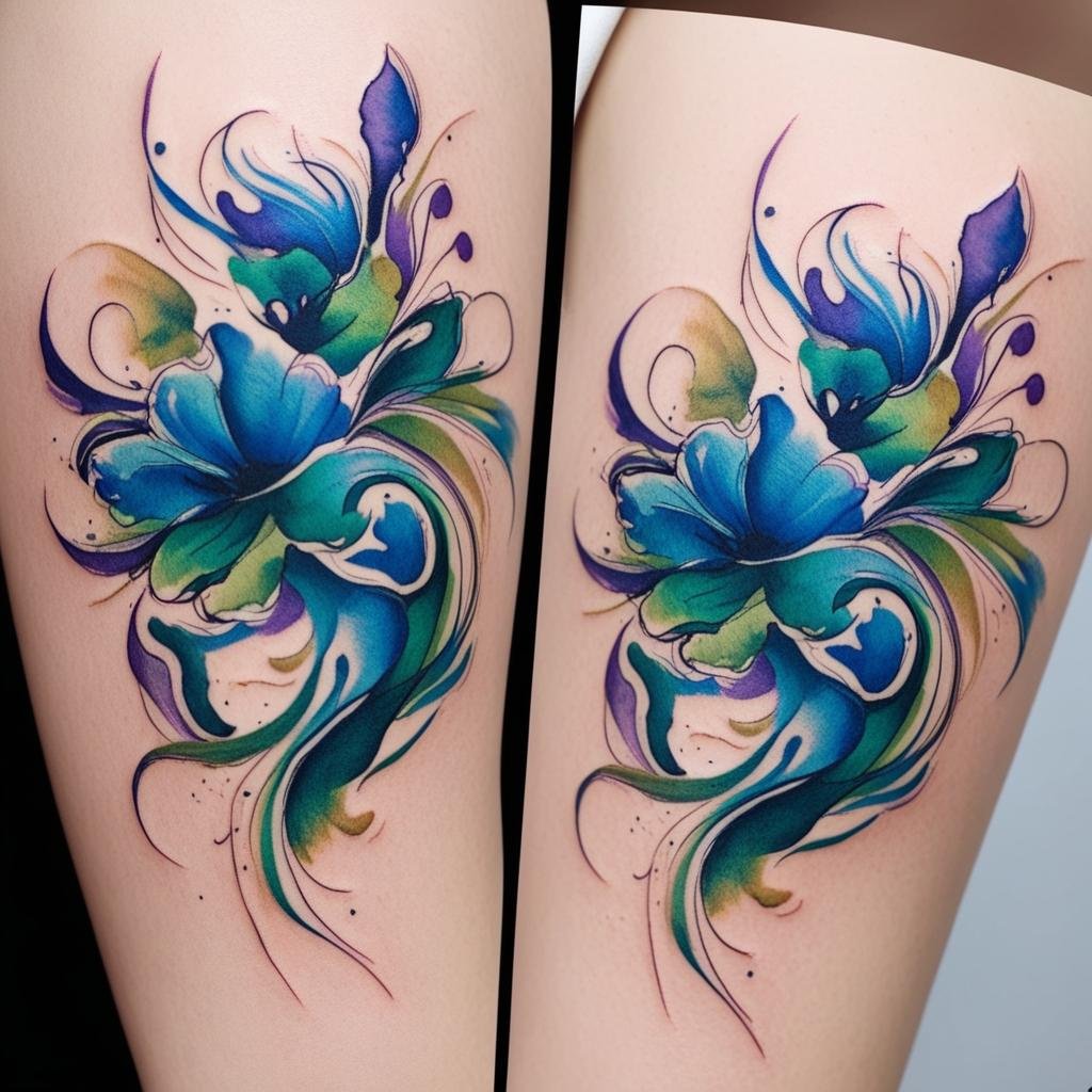 Abstract & Watercolor Tattoos. For those who love artistic and colorful tattoos, watercolor and abstract designs are a huge trend in 2025