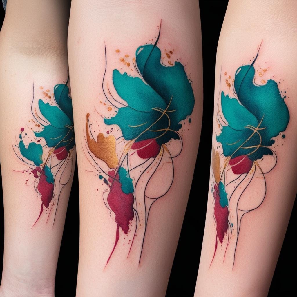 Abstract & Watercolor Tattoos. For those who love artistic and colorful tattoos, watercolor and abstract designs are a huge trend in 2025