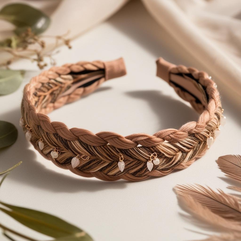 Braided Headband for a Bohemian Touch hairstyle