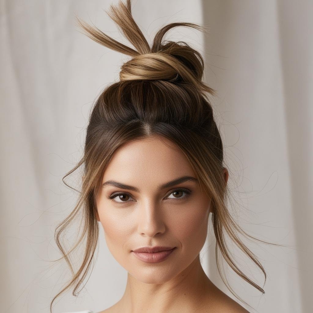 Half-Up Top Knot hairstyle