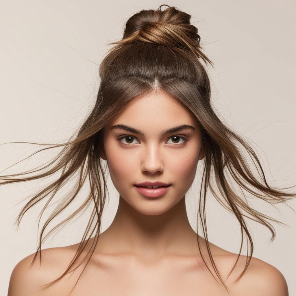 Half-Up Top Knot hairstyle