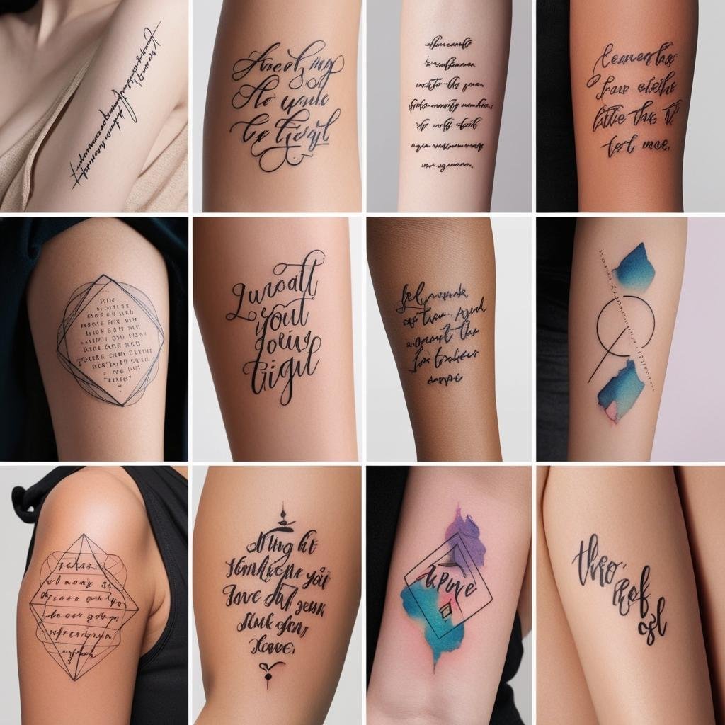 Meaningful Quote & Affirmation Tattoos, Inspirational and motivational quote tattoos are still going strong in 2025. People are inking personal mantras, affirmations, or life-changing quotes
