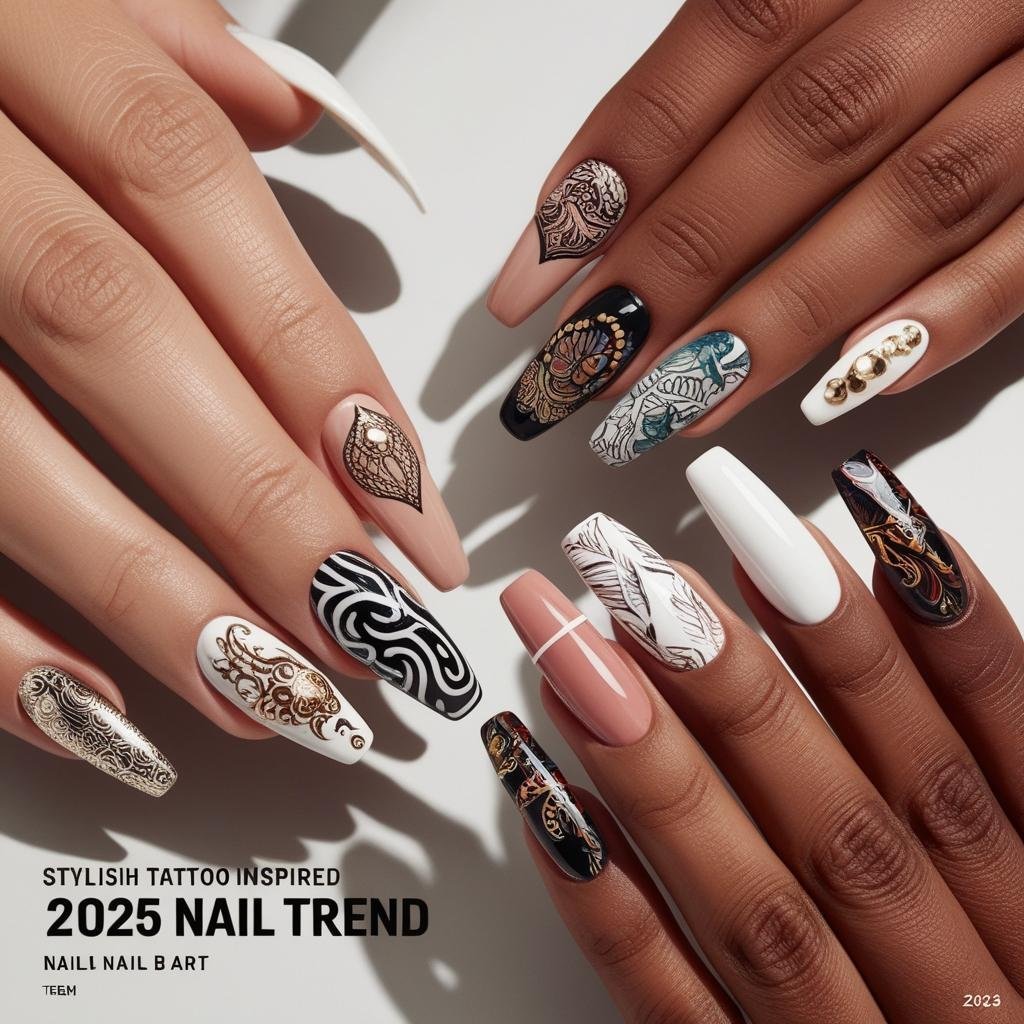 Nail Tattoos: A Unique & Stylish Trend, One of the newest and boldest tattoo trends of 2025 is nail tattoos. Unlike traditional tattoos, these are inked directly onto the fingernail and last until the nail grows out