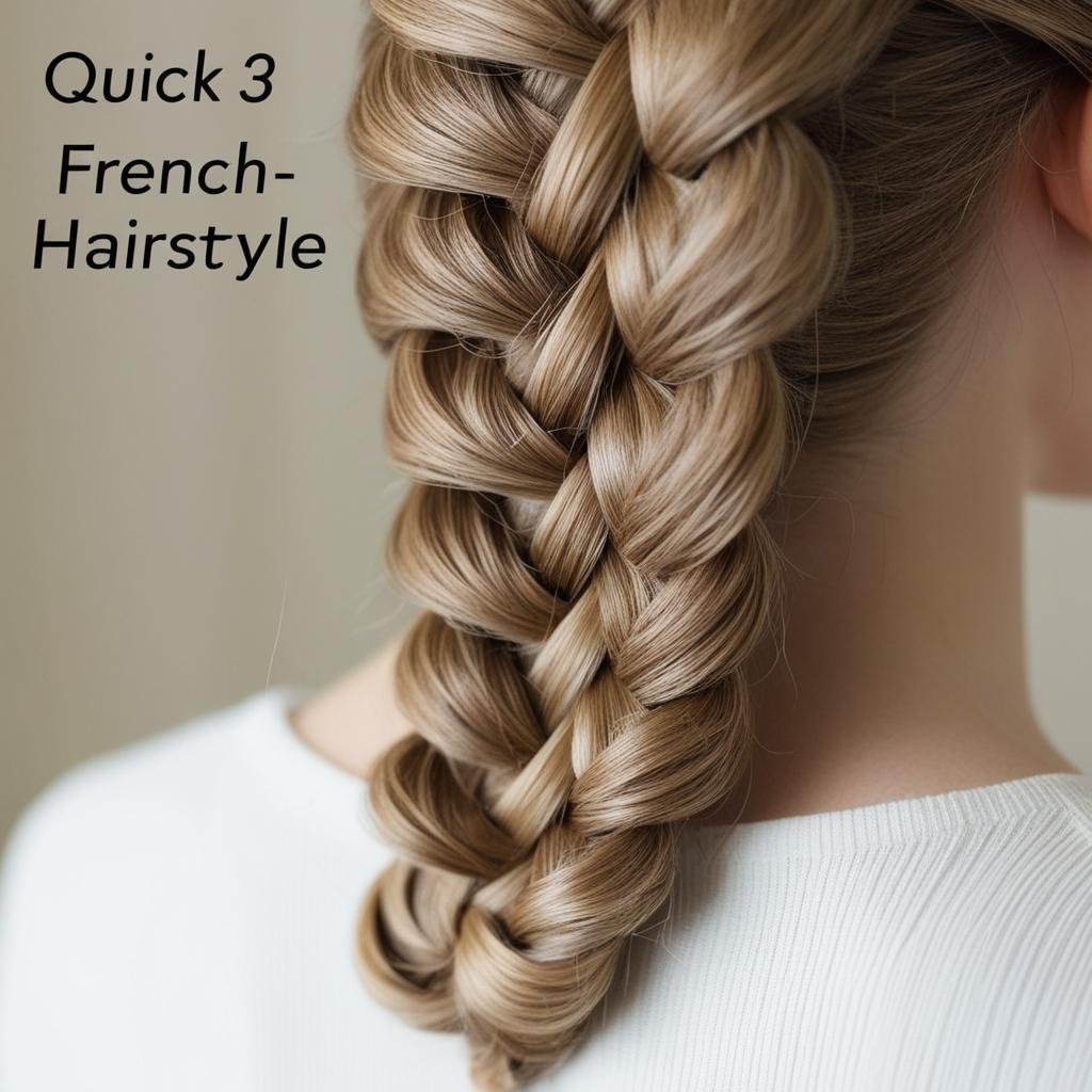 Quick French Braid hairstyle
