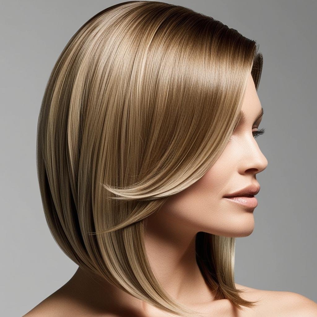 Sleek Side Part hairstyle