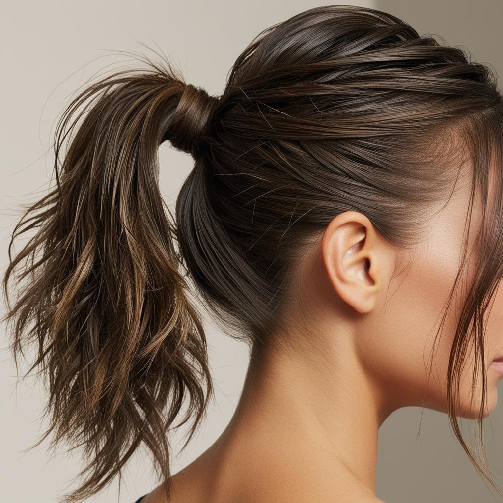Textured Ponytail hairstyle