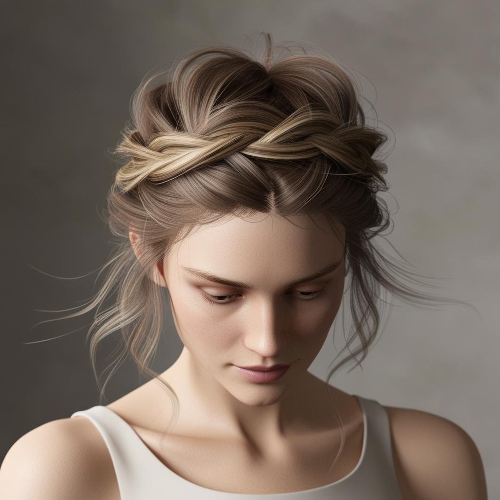 Twisted Crown hairstyle